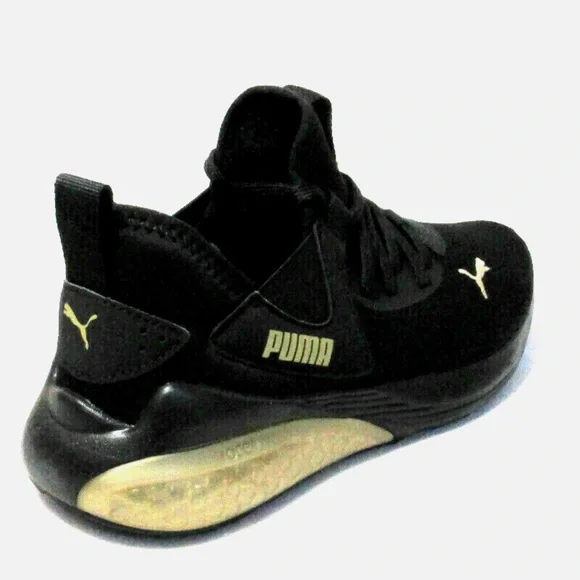 Puma Women’s Cell Vibe Black and Gold Athletic Shoes - Picture 5 of 7
